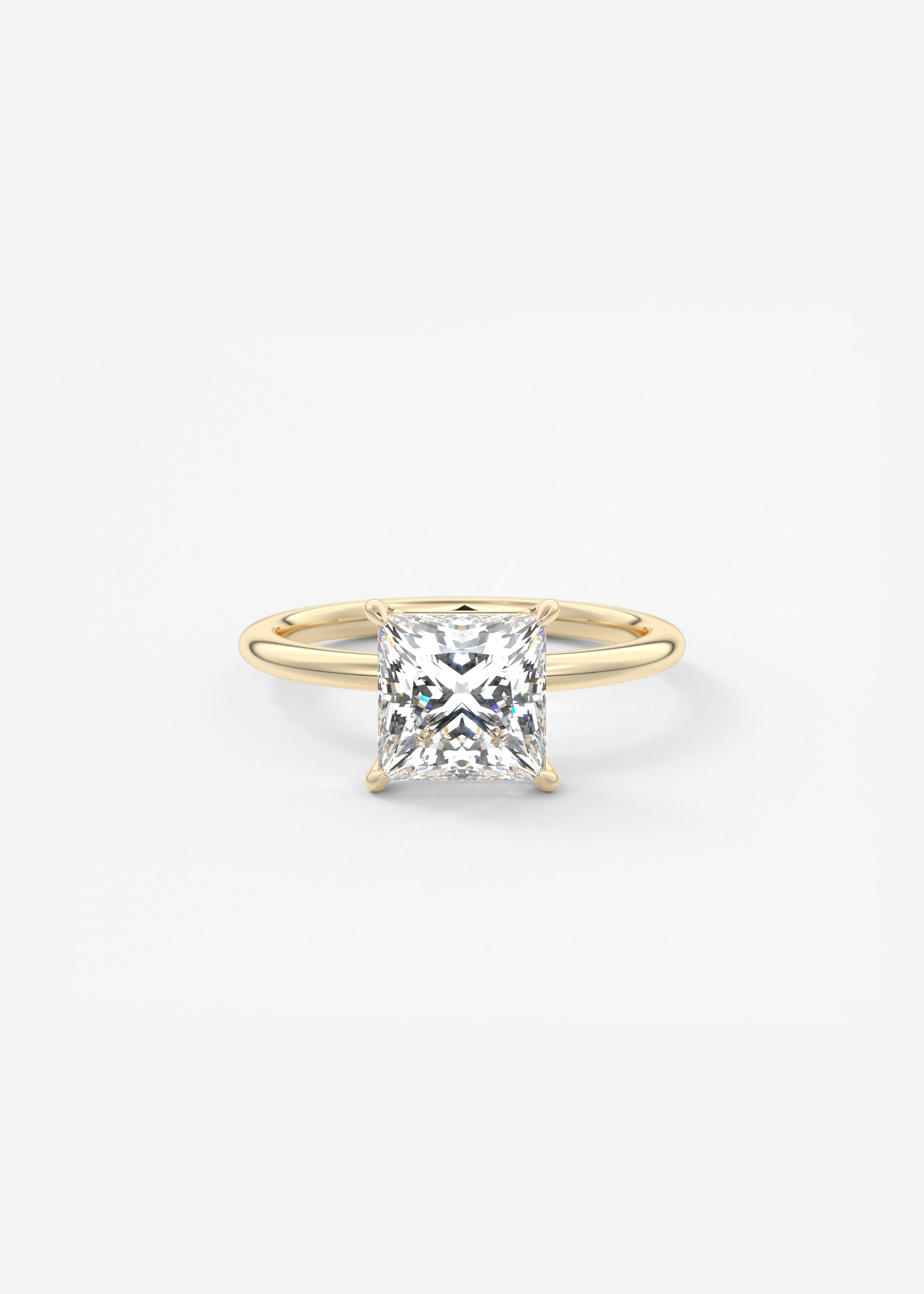 Oval Solitaire With Raised Basket Gallery Lab Grown Diamond Engagement Ring